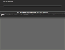 Tablet Screenshot of kickco.com